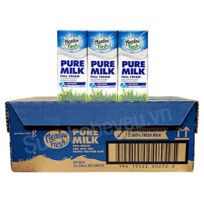 Sữa tươi Nguyên kem Meadow Fresh hộp 200ml