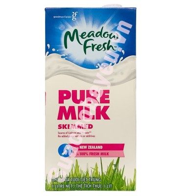 Combo 2 thùng Sữa tươi Meadow Fresh không béo hộp 1 lít