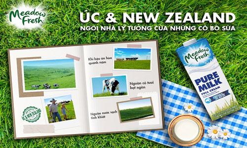 Sữa tươi Meadow Fresh không đường hay có đường