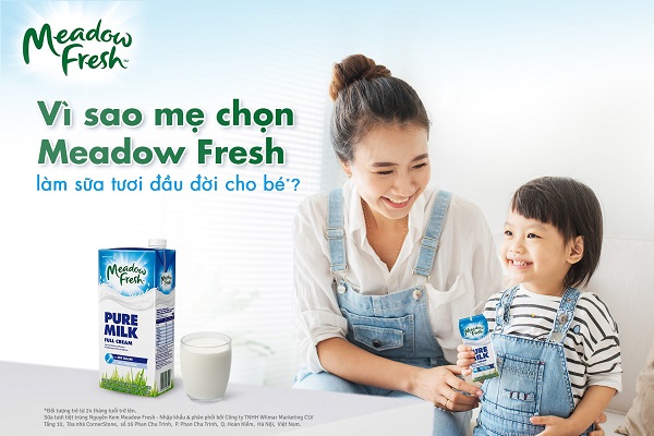 Sữa tươi Meadow Fresh không đường hay có đường