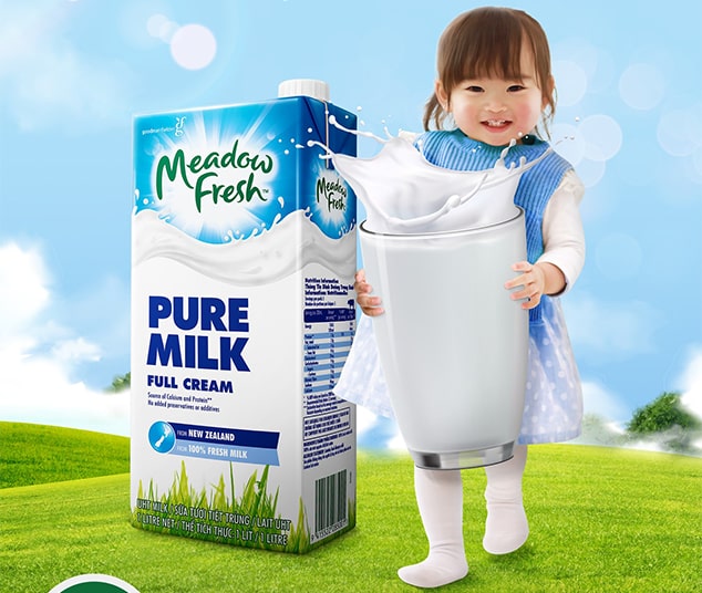 Sữa tươi Meadow Fresh cho trẻ bao nhiêu tuổi